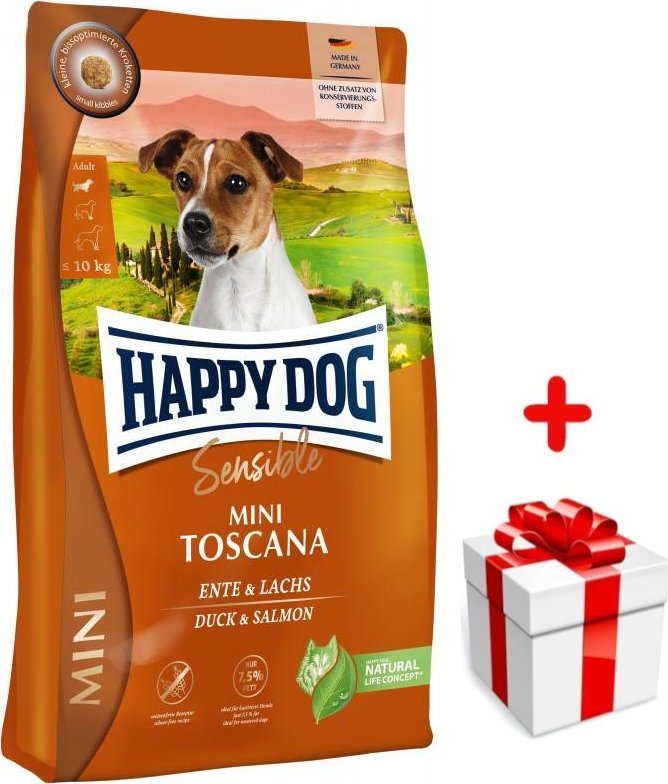 Happy Dog Happy Dog Mini Toscana 4 kg + niespodzianka dla psa GRATIS!