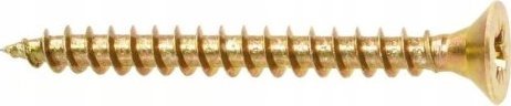 Wkręt-met Wkręty hartowane do drewna 4,5x45mm 20szt PZ2 złote