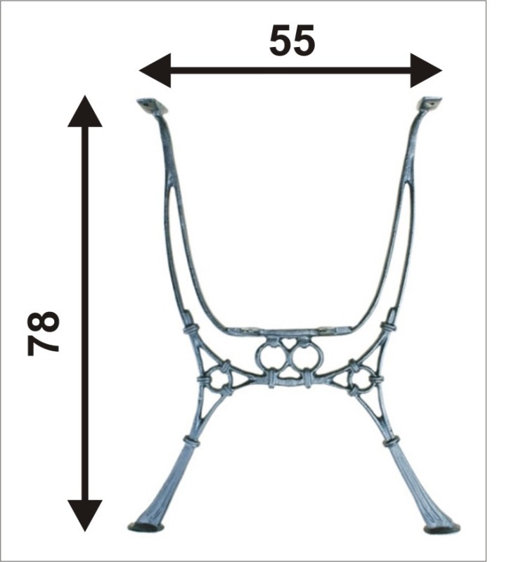 Noga do stolika ogrodowego wysoka