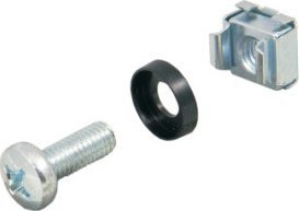 SCHROFF SCHROFF Nakrętki klatkowe, M4, 100 sztuk