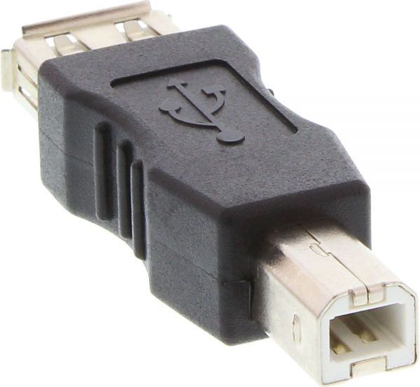 Adapter USB InLine USB - USB-B Czarny (33442)