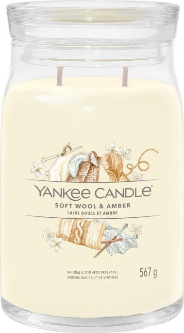 Yankee Candle Yankee Candle Signature Soft Wool & Amber Świeca Duża 567g
