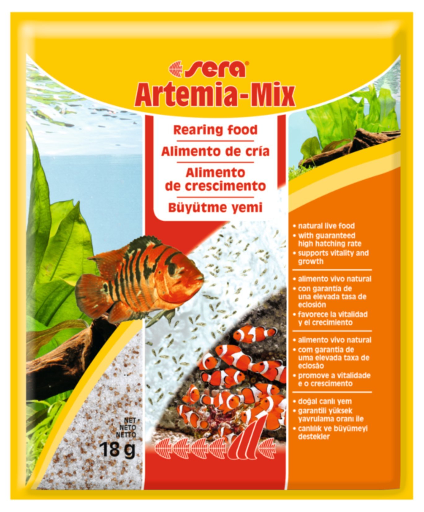 Artemia-Mix - pokarm wspieraj�cy wzrost, 18g