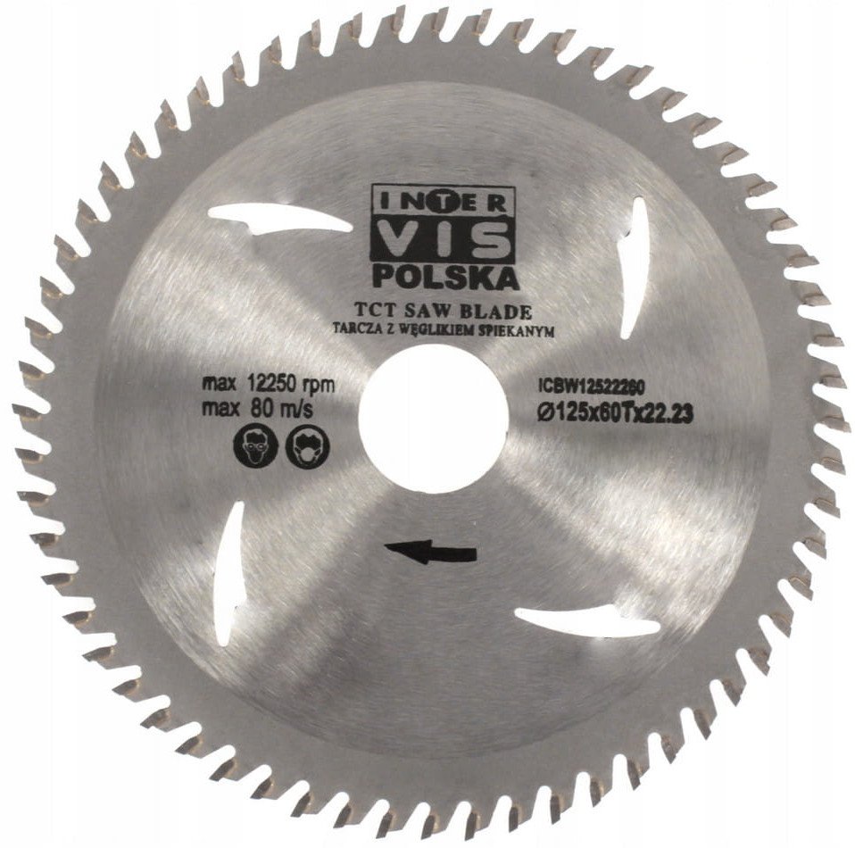 TARCZA WIDIOWA DO DREWNA 125 mm x 22,2 x 60T WIDI