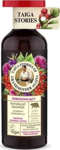 Babuszka Agafia Tajga szampon do włosów z mącznicą lekarską i łopianem 500ml