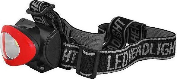 Latarka czołowa LTC Latarka czołowa LTC LED COB wodoodorna IP67 LXLL49 czarno-czerwona