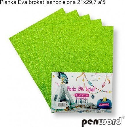 Penword PIANKA EVA BROKAT JASNOZIELONA 21X29,7a5