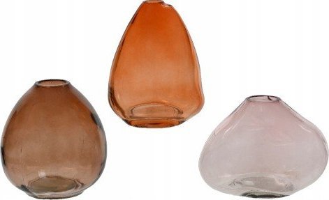 Kaemingk Wazon szklany na kwiaty dekoracyjny 10,5 x 9 cm 1szt