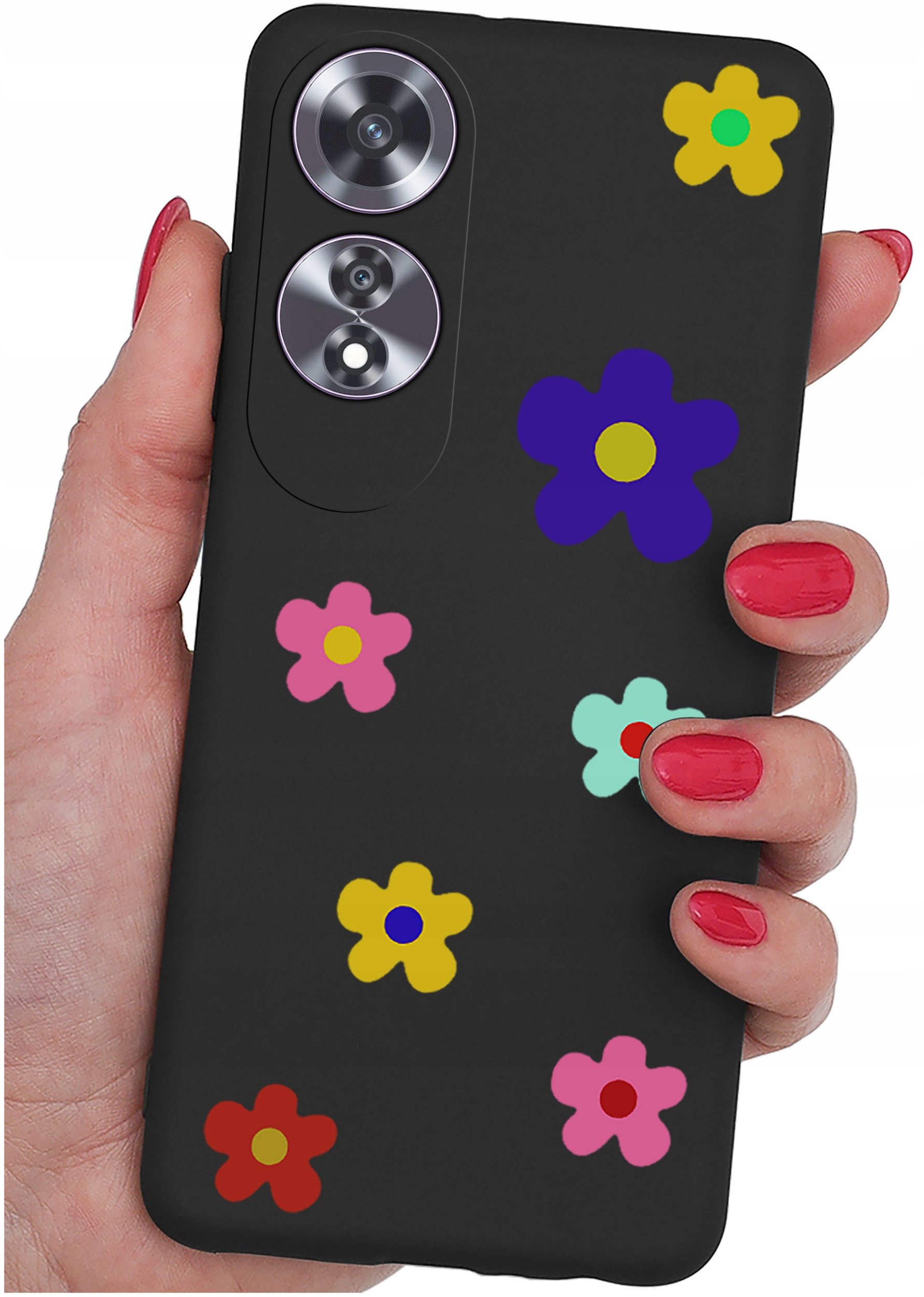 Etui do Oppo A60 4G WZORY |SILIKONOWE MATT CASE + SZKŁO 9H