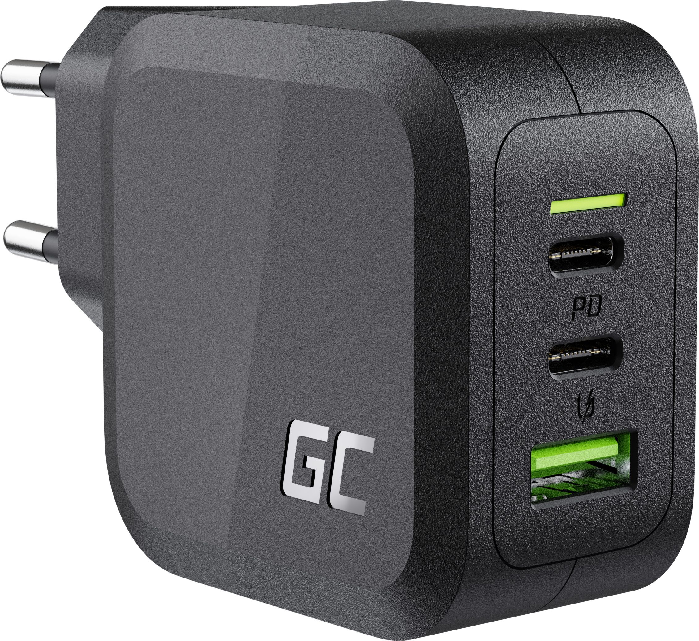 Ładowarka Green Cell PowerGaN 1x USB-A 2x USB-C 3.25 A (1_823535)
