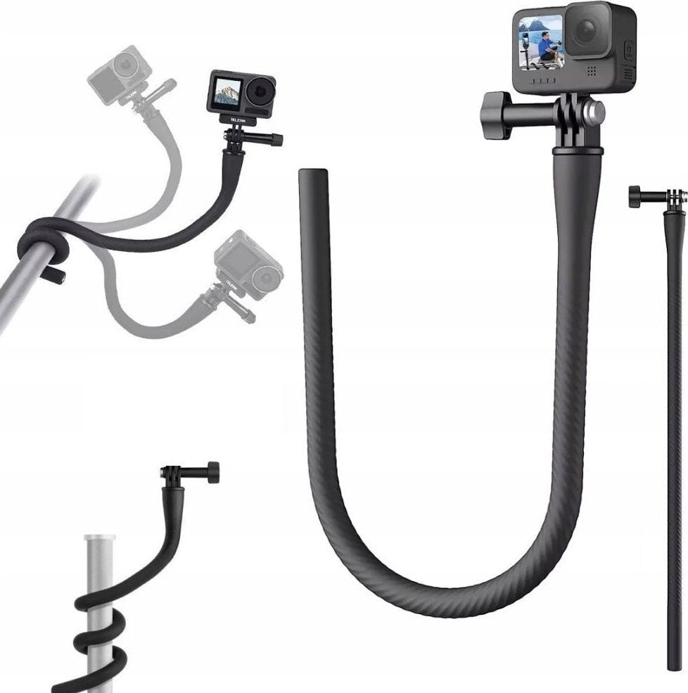 Giętki Elastyczny Statyw Monopod Uchwyt do GoPro SJCAM XIAOMI DJI Insta360 / TE-FM-002