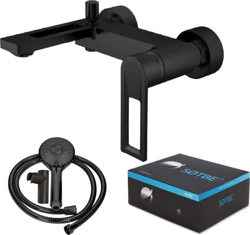 Bateria wannowa Sotbe Loft ścienne czarny (LOF-B-BWA-12568488)