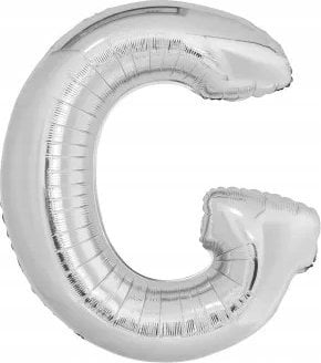 Balon foliowy litera G srebrna 74x86cm