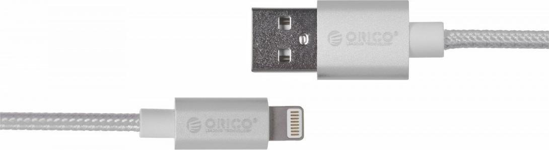 Kabel USB Orico USB-A - Lightning 1 m Szary (LTF-10-V1-SV-BP)