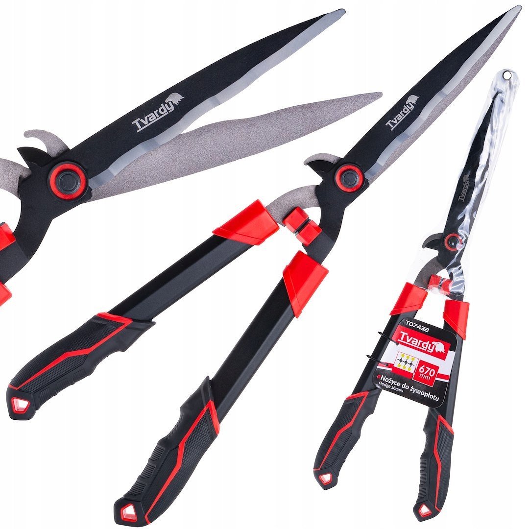 Nożyce do żywopłotu z ostrzem falistym 670mm PTFE (12)