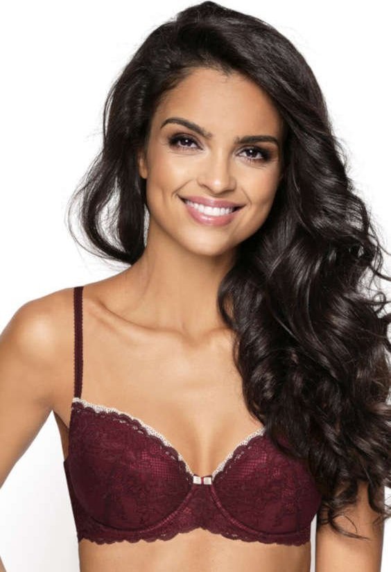 MAT Lingerie Biustonosz push-up bordo Livia M-3123/11 75E