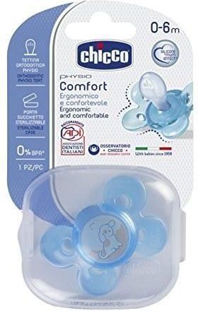 Chicco Smoczek Physio Comfort niebieski 0-6m (7491121)