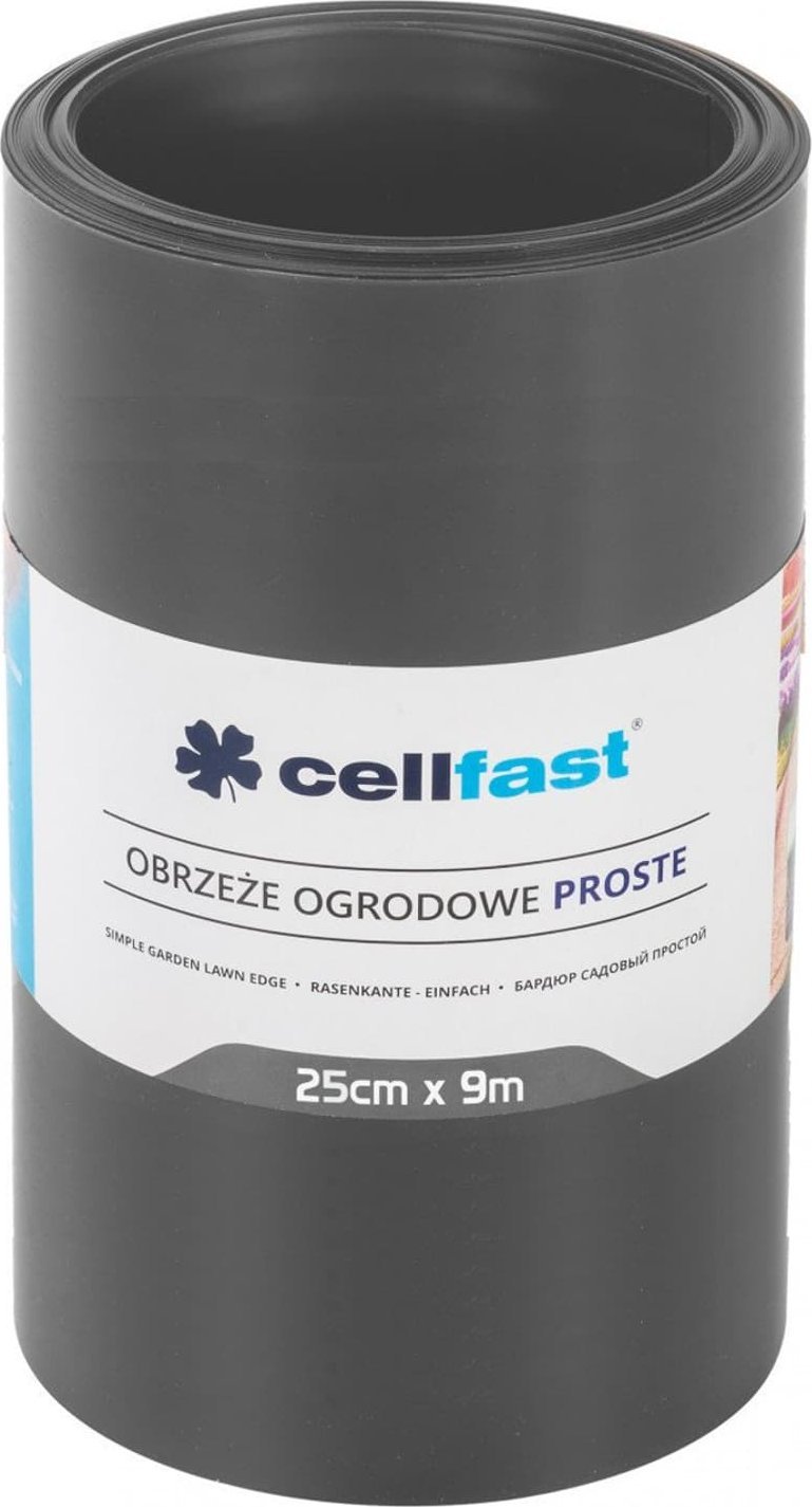Cellfast Obrzeże ogrodowe proste 25cm x 9m Cellfast grafitowe