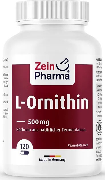 Zein Pharma Zein Pharma - L-Ornityna, 500mg, 120 kapsułek
