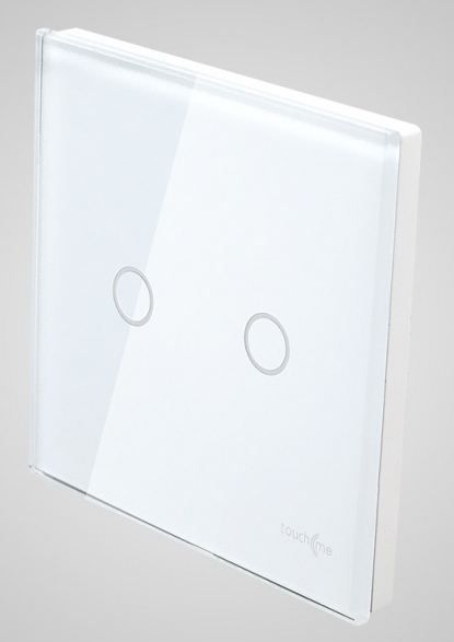 Touchme TouchMe Duży panel szklany, łącznik podwójny, biały (TM702W)