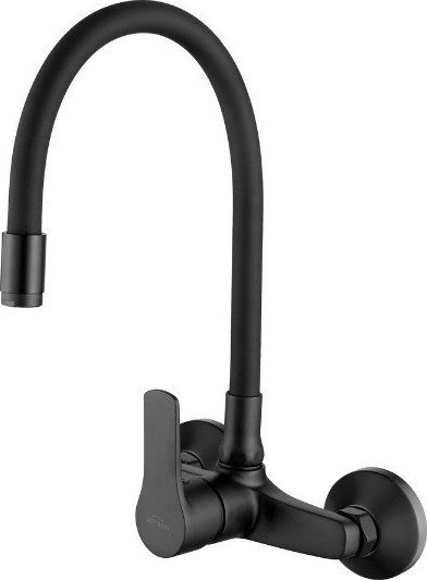 Bateria kuchenna Invena Verso ścienna czarna