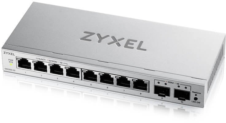 Zyxel GS1200-10v3 Zarządzany L2 Gigabit Ethernet (10/100/1000) Desktop Szary