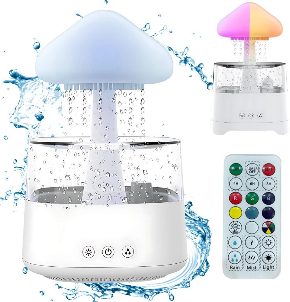 Nawilżacz powietrza dyfuzor zapachowy aromaterapia lampka led rgb pilot usb