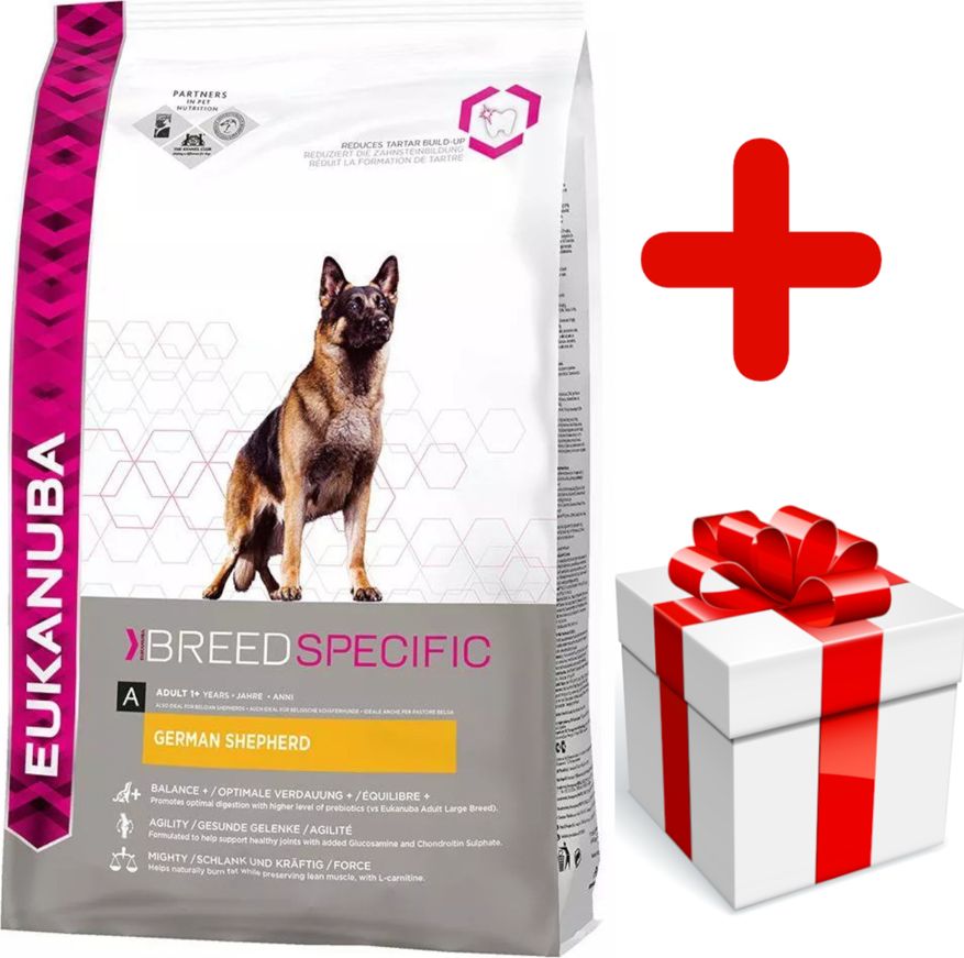 Eukanuba Eukanuba adult german shepherd 12kg + niespodzianka dla psa GRATIS!