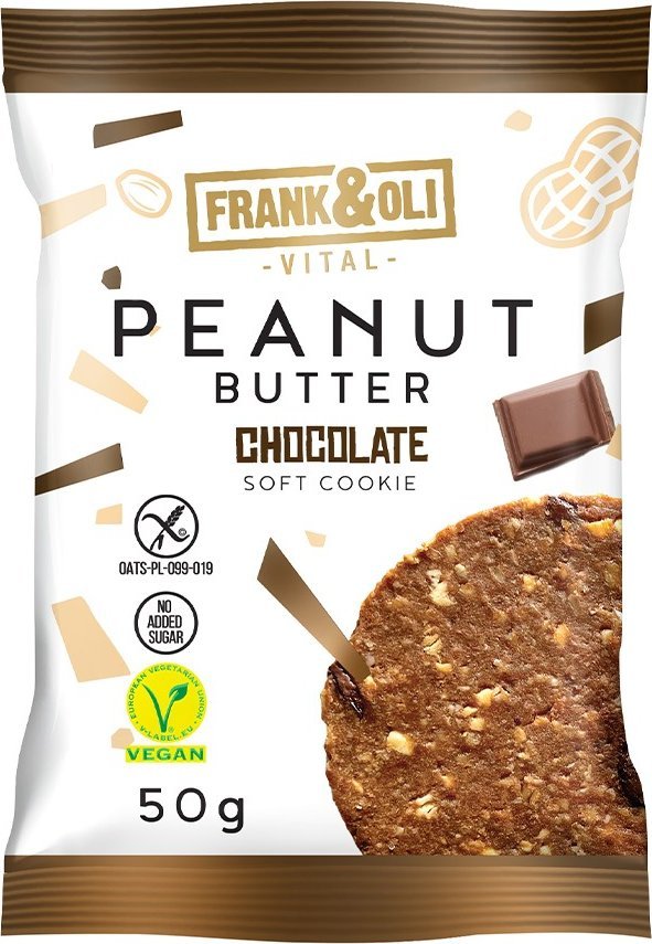 Frank&Oli Ciastko z pastą orzechową i czekoladą 50 g