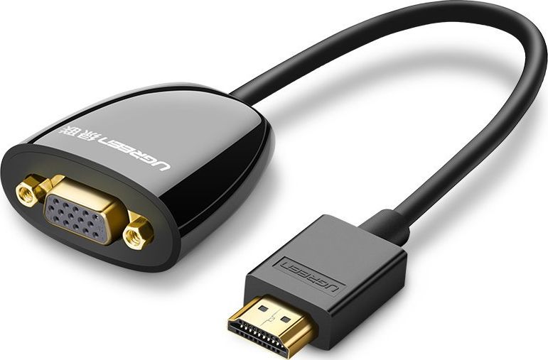 Adapter AV Ugreen HDMI - D-Sub (VGA) czarny (40253)