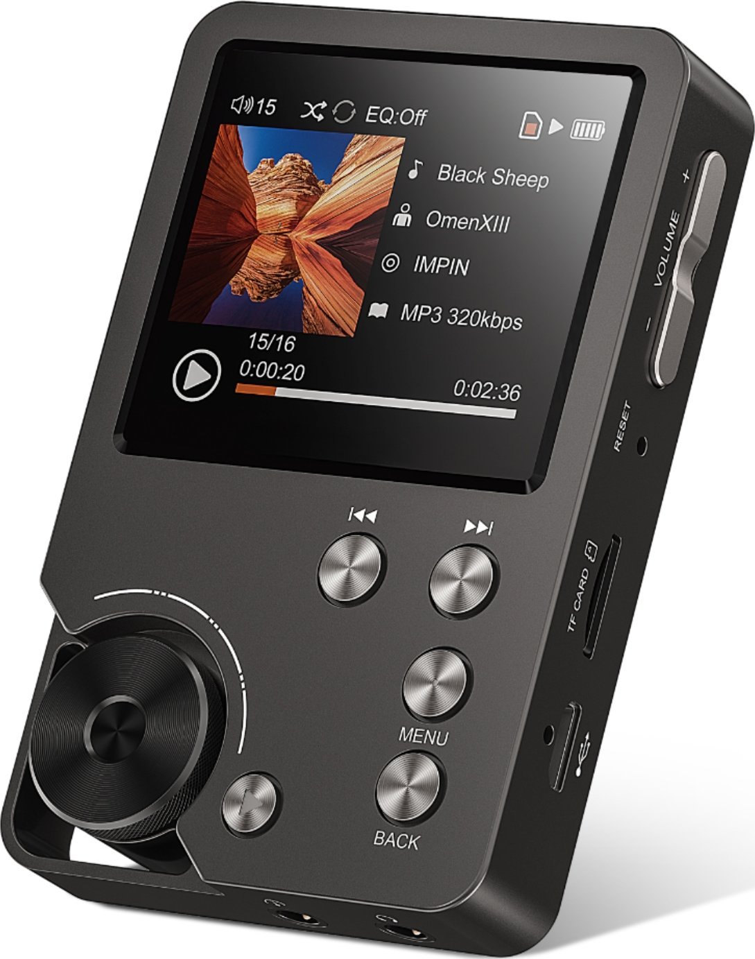 Spreest ODTWARZACZ MP3 MUZYKI EQUALIZER 64GB HiFi PRZENOŚNY DSD DAC CYFROWY DŹWIĘK
