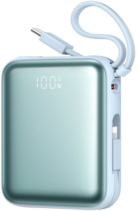 Powerbank Joyroom JR-PBF27 22,5W 10000mAh z dwoma wbudowanymi kablami - niebieski