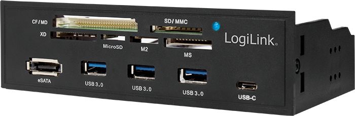 LogiLink Panel przedni USB 3.0 + USB-C + eSATA + czytnik kart (UA0341)