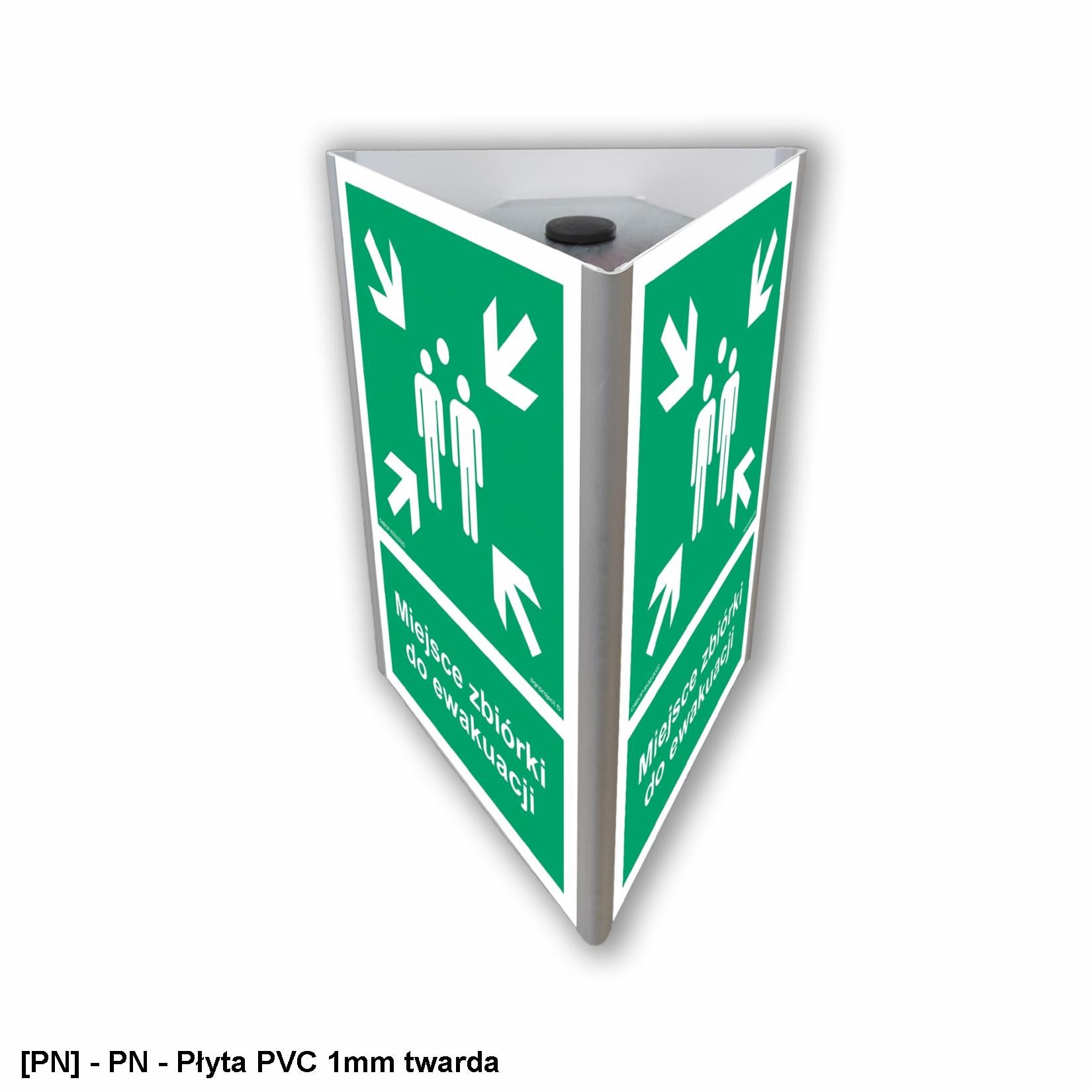 AF707 - Miejsce zbiórki do ewakuacji (3D do słupka) 250x375