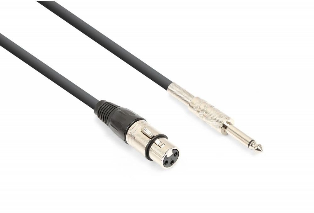 Kabel Vonyx XLR (żeński) - Jack 6.3mm 3m one size