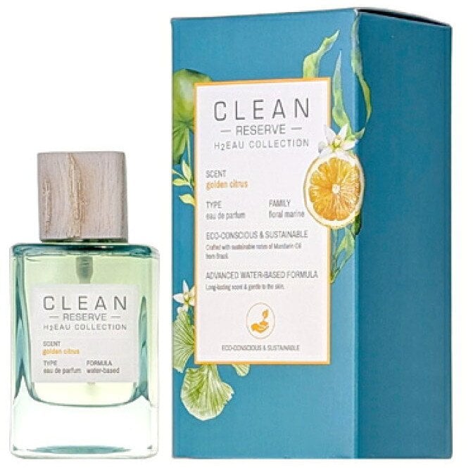 Clean, H2Eau Golden Citrus, Eau De Parfum, Unisex, 50 ml Unisex