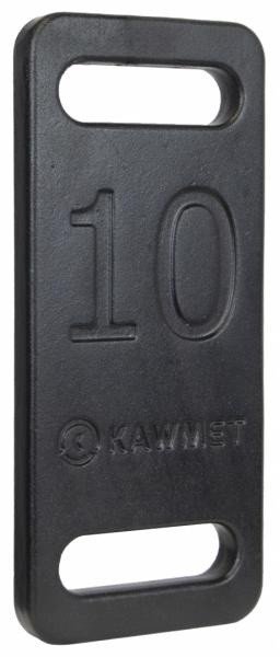 Kawmet Obciążenie Żeliwna płyta treningowa z uchwytem Ruck Plate 10 kg