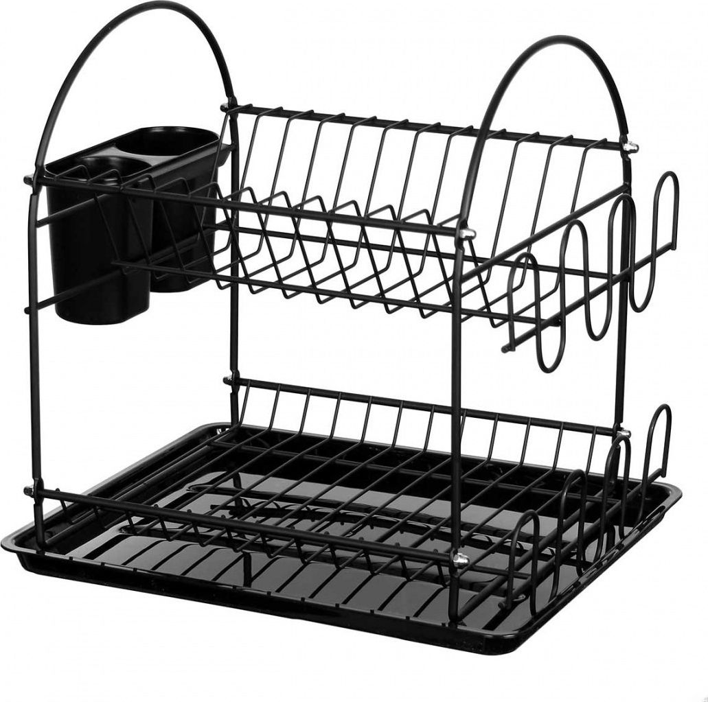 Brunbeste DWUPOZIOMOWA SUSZARKA DO NACZYŃ Z OCIEKACZEM CZARNA 2301