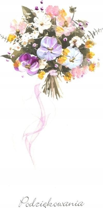 MAK Karnet Podziękowania DL P05 - Bukiet