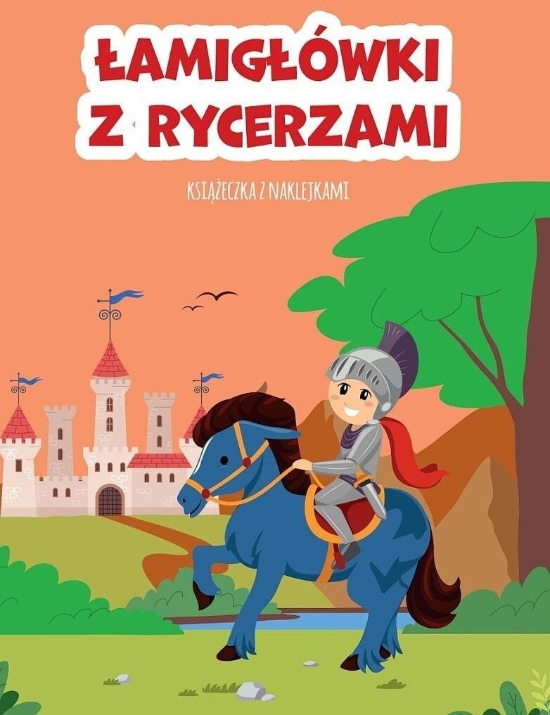 Łamigłówki z rycerzami. Książeczka z naklejkami