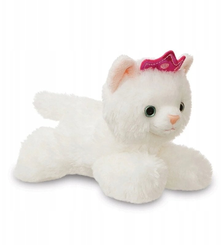 Rappa Fancy Pal – Pluszowa maskotka Kotka Księżniczka z różową koroną w tęczowej torbie 20 cm