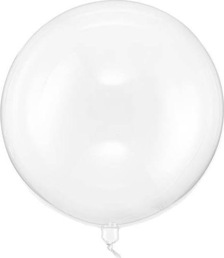 PartyDeco Balon Kula, 40cm, transparentny one size
