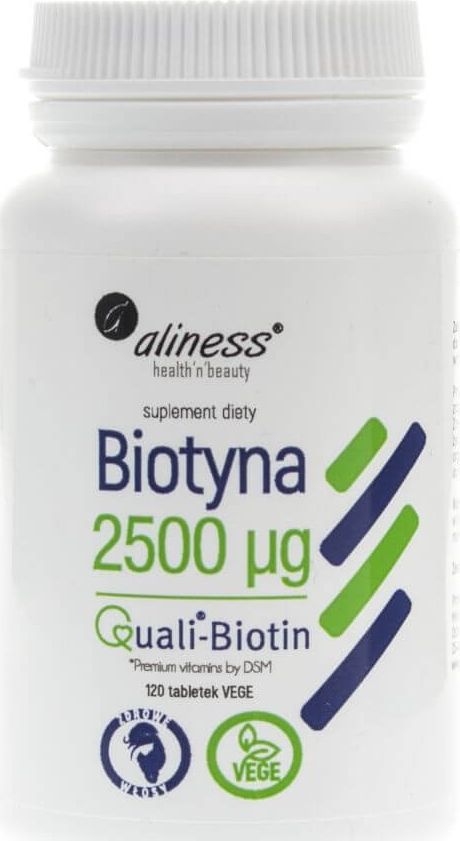 Aliness Aliness Biotyna 2500 mcg QualiBiotin - 120 tabletek