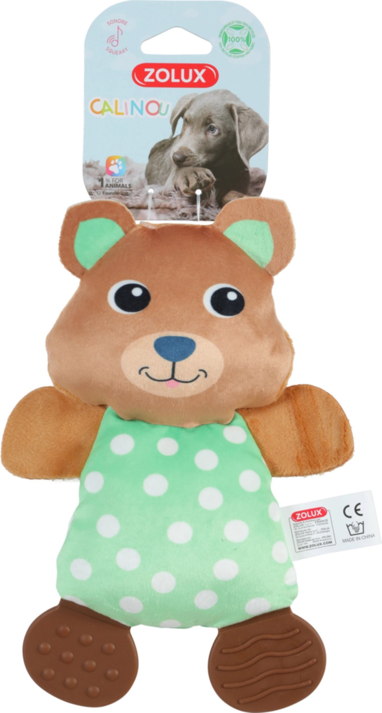 ZOLUX Zabawka pluszowa dla psa, Kuoka gryzak "Calinou" 23,5 cm