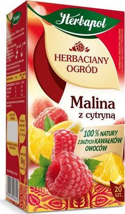 Herbapol Herbapol, Herbata Herbaciany Ogród Malina z Cytryną, 20/p