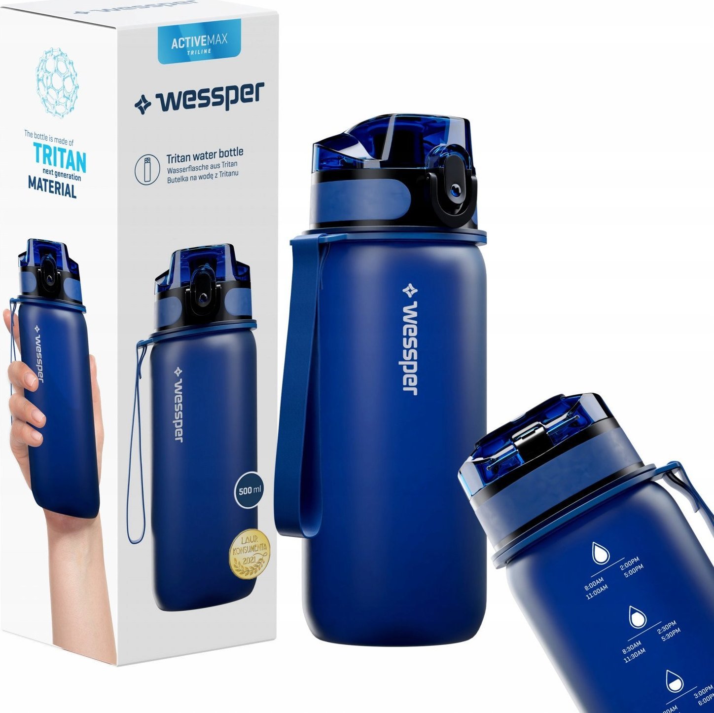 Wessper BUTELKA TURYSTYCZNA DO PLECAKA 0,5L NA PREZENT