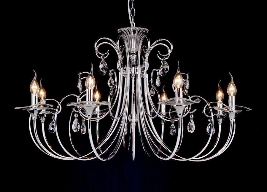 Lampa wisząca Witek Home Lampa sufitowa kryształowa Lamia 4880/8