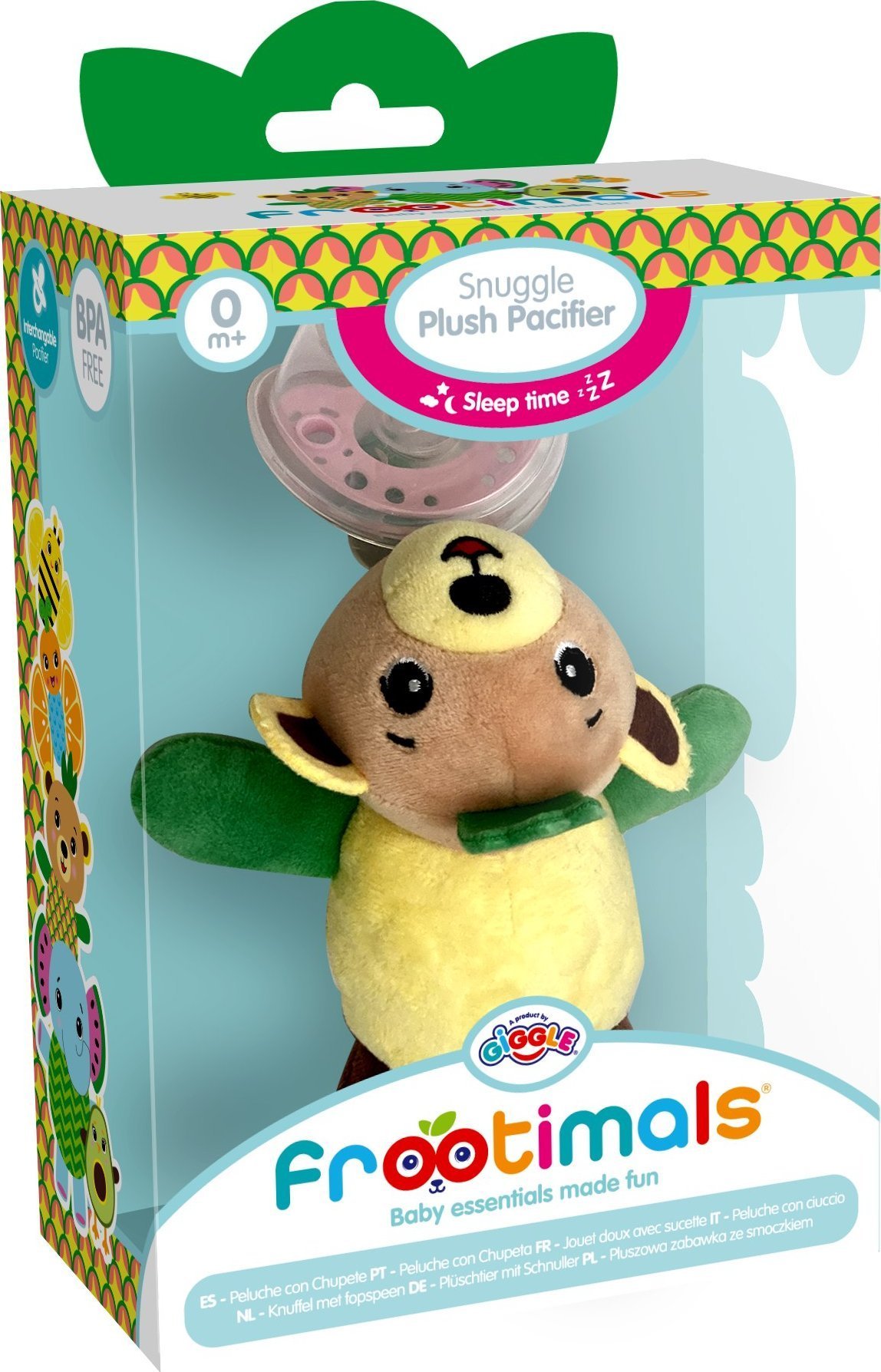 Kids Euroswan Pluszowa przytulanka ze smoczkiem Bubba Tropibear Frootimals FT00018 Kids Euroswan