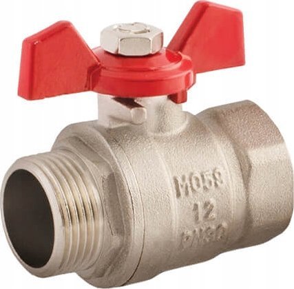 IDMAR Zawór kulowy do wody GW/GZ 1" z motylkiem; KW025022.8025