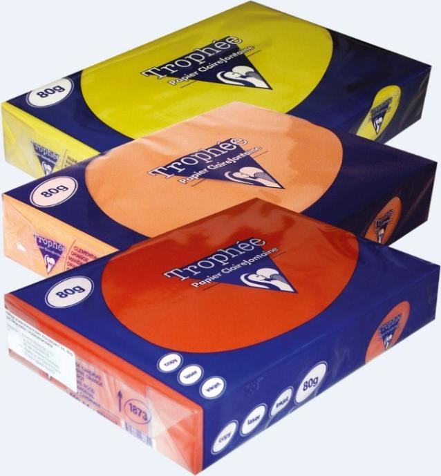 Clairefontaine Papier xero A4 80g TROPHEE mandarynkowy XCA41878 CLAIREFONTAINE